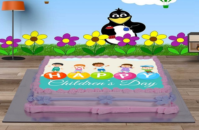 बच्चों की फोटो बनाकर उसपर Children Day लिखना भी सही रहेगा।