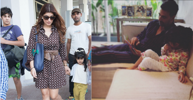 PunjabKesari, akshay kumar image, nitara image,twinkle khanna image, अक्षय कुमार इमेज, नितारा इमेज, ट्विंकल खन्ना इमेज