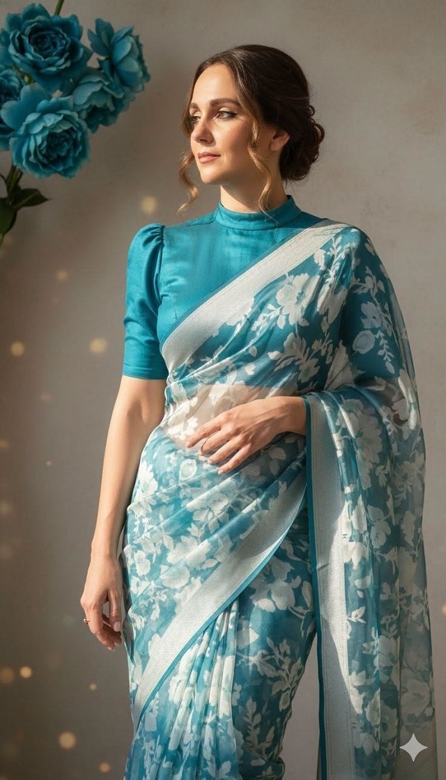 फेस्टिव सीजन में साड़ी को दें स्टाइलिश टच