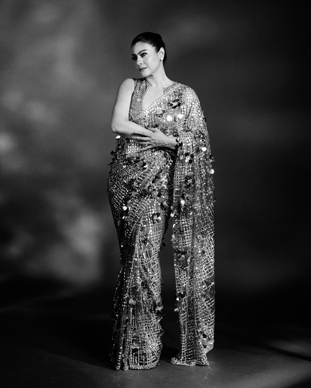 मनीष मल्होत्रा की साड़ी में Kajol का जादू