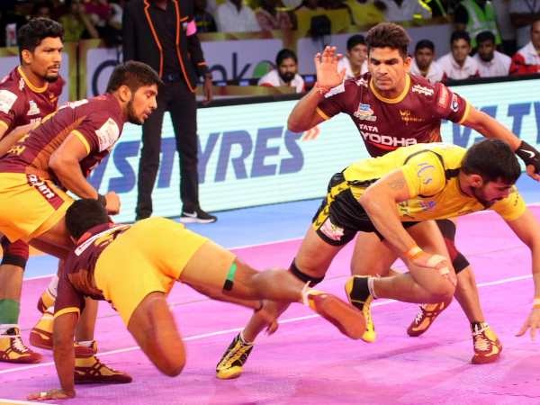 PunjabKesari, sports news, Kabaddi news hindi, Pro Kabaddi League2018, UP Warrior, Telugu Titans, Draws