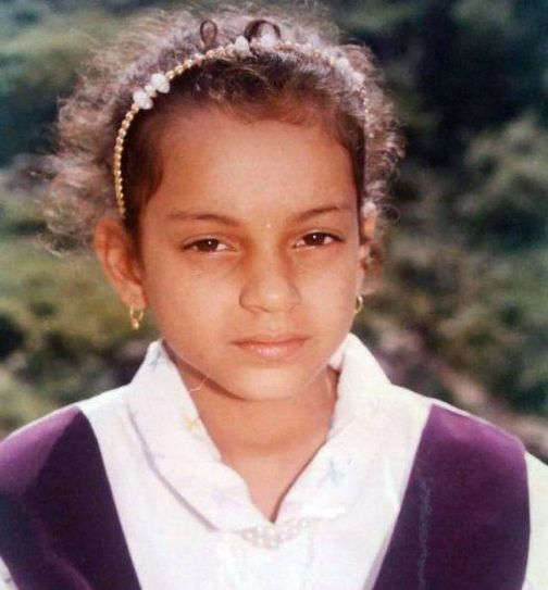 PunjabKesari, kangana ranaut childhood pic