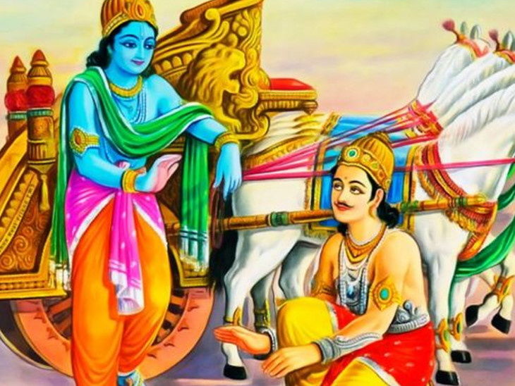 PunjabKesari, Geeta Jayanti 2019, श्रीमद्भगवद्गीता, gita jayanti 2019, गीता जयंती 2019, geeta jayanti mahotsav 2019, gita jayanti 2019 date, geeta jayanti mahotsav kurukshetra 2019, importance of geeta jayanti, bhagavad gita jayanti 2019, lord krishna and arjun, Geeta updesh in hindi