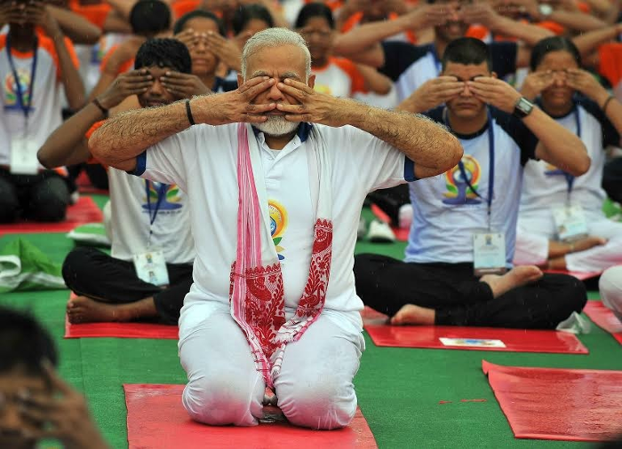 PunjabKesari Make Yoga a part of your life Modi