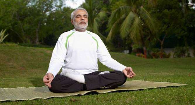 PunjabKesari Make Yoga a part of your life Modi