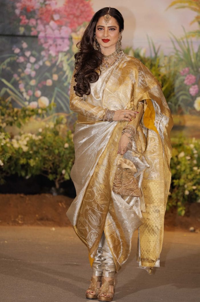 PunjabKesari, रेखा इमेज, रेखा साड़ी इमेज, कांजीवरम साड़ियां इमेज ,rekha image