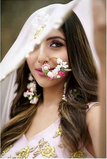 PunjabKesari, फ्लोरल नथ इमेज,फ्लोरल ज्वेलरी डिज़ाइन इमेज, Floral Nath Design Image