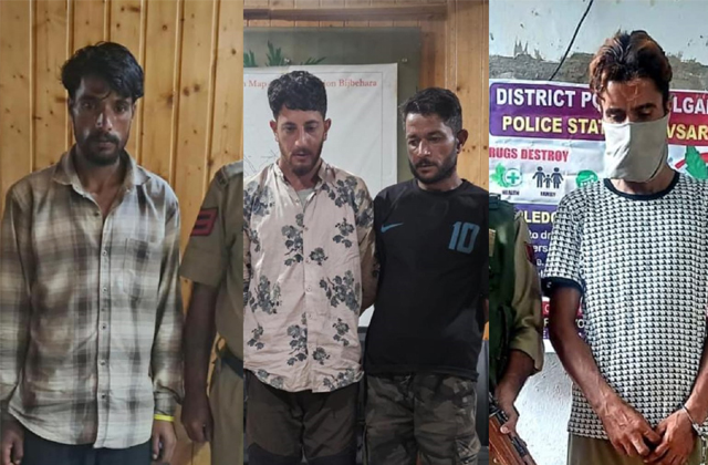 PunjabKesari, Drug Smugglers arrested in Kashmir