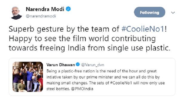 Bollywood Tadka, Modi tweet