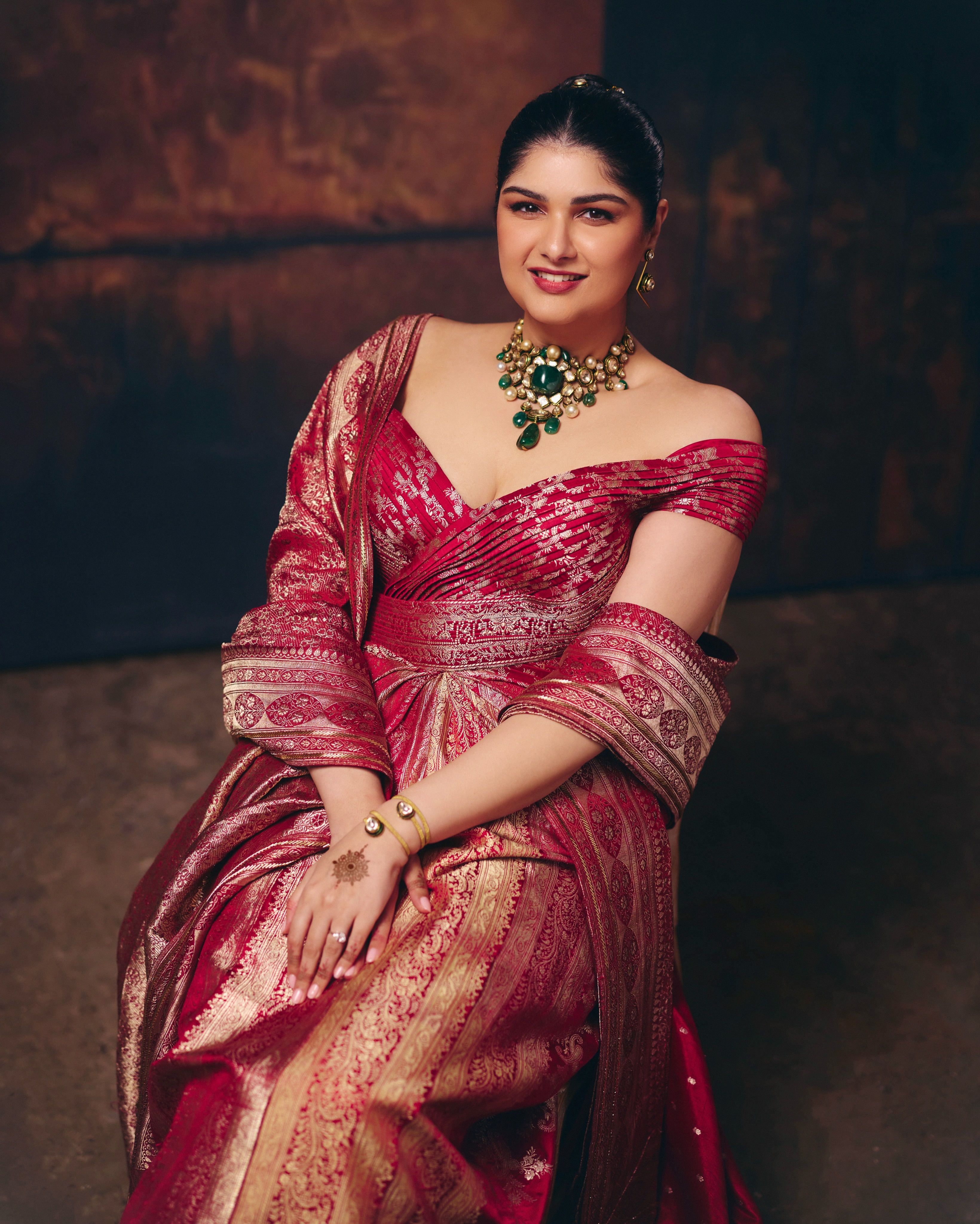Anshula Kapoor Reception look