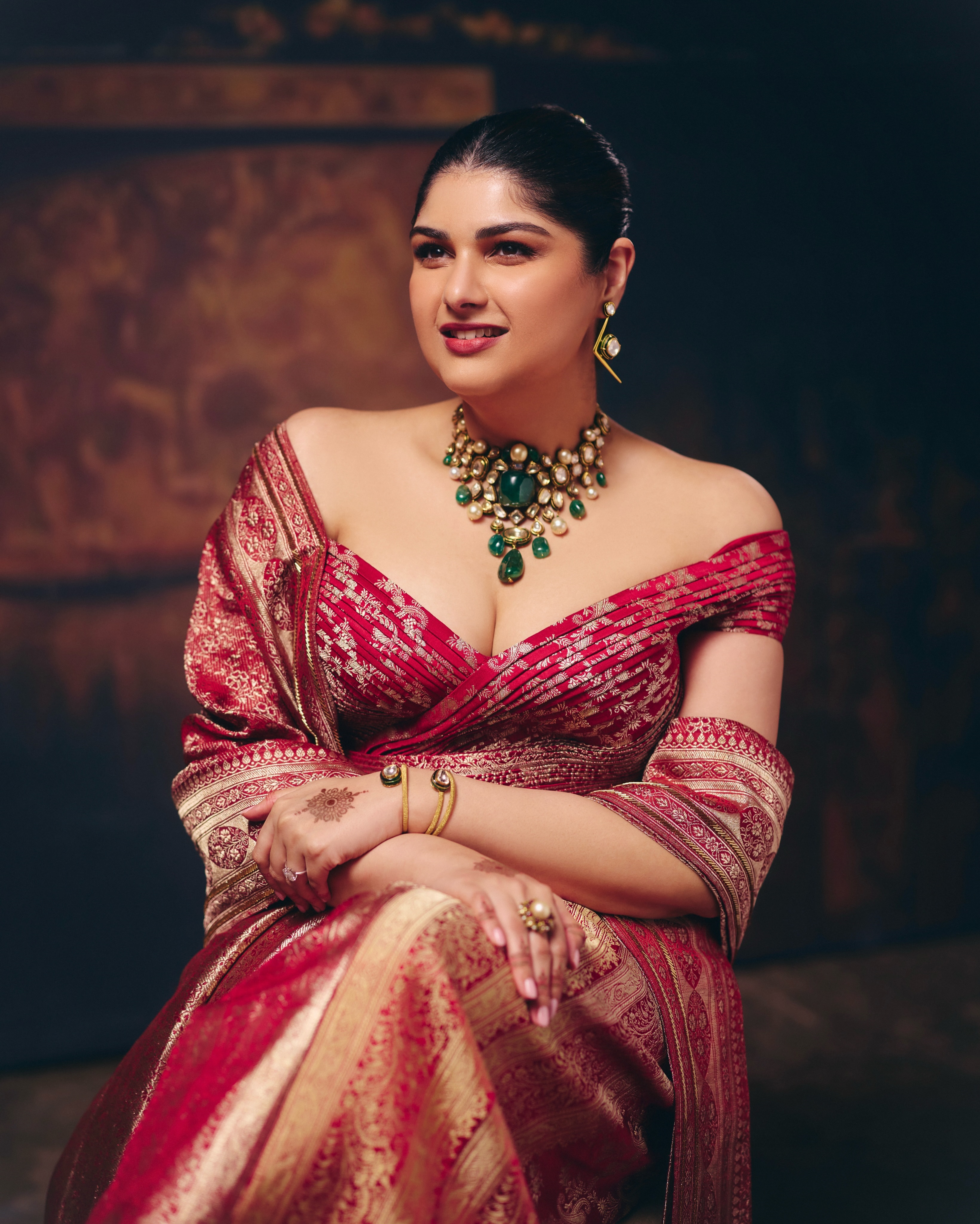 Anshula Kapoor Reception look