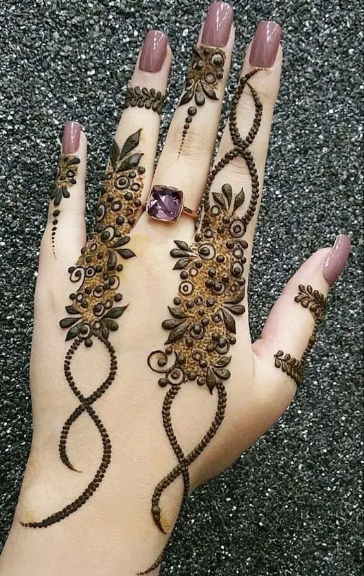 PunjabKesari, Finger Mehndi Design,फिंगर मेहंदी डिज़ाइन
