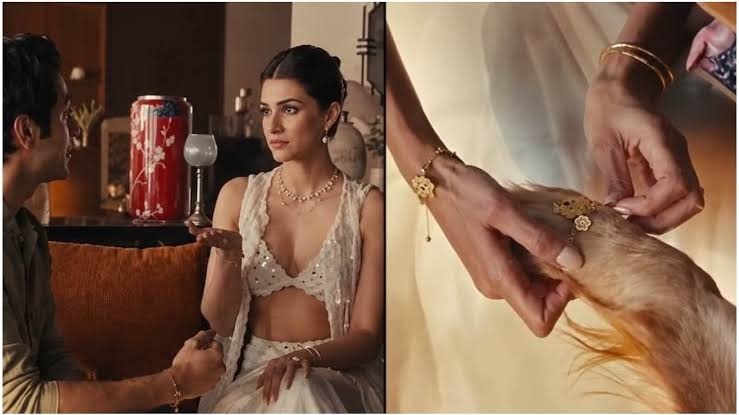 PunjabKesari Kriti Sanon Raksha Bandhan Ad