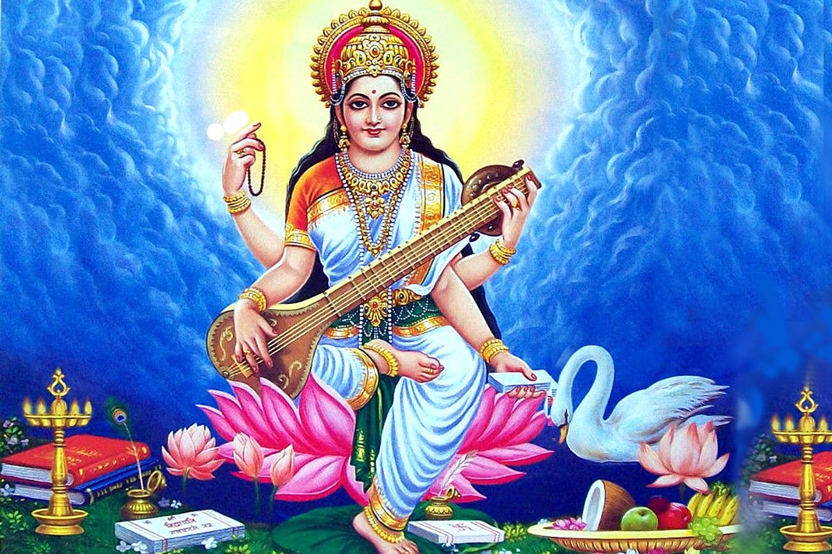 Punjab kesari, Devi Sarawati Mantra, Saraswati Mantra in hindi, Mata Sarwati, Goddess Saraswati, Saraswati Worship Mantra, mantra Bhajan Aarti, Saraswati Worship, Saraswati Pujan, Vedic Shalokas, Vedic Shalokas in hindi, Vedic mantra in hindi