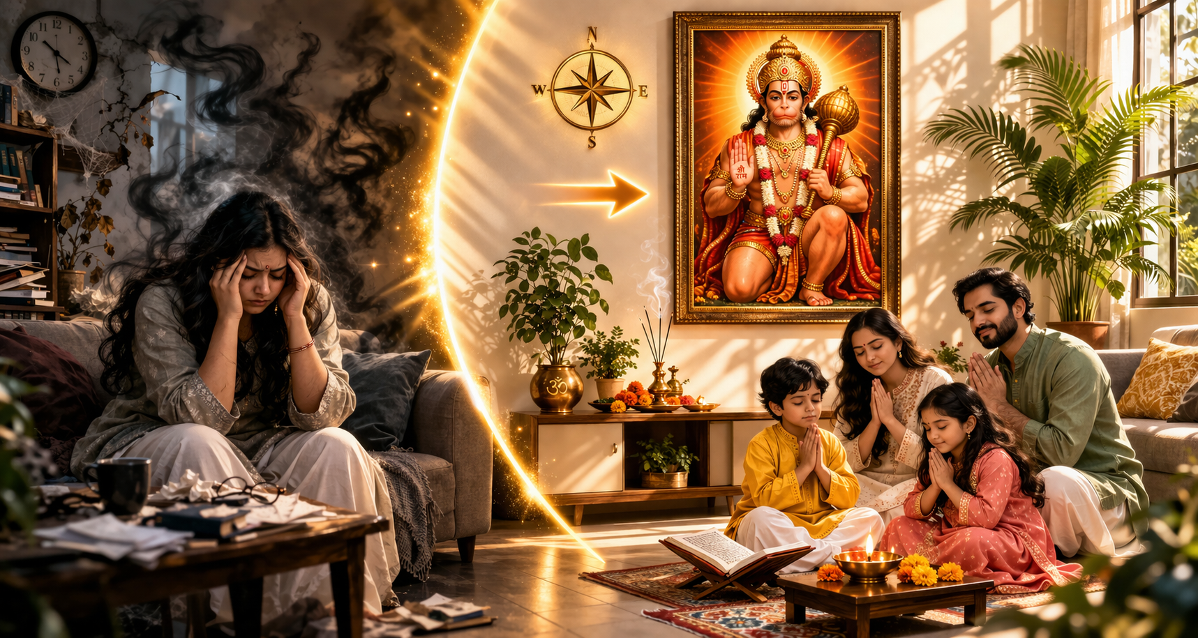 Vastu Tips for Hanuman Photo 