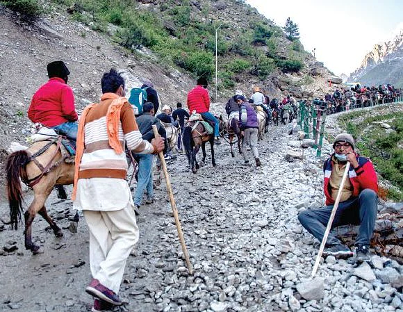 PunjabKesari Amarnath, Amarnath Yatra, Amarnath Yatra 2022, Amarnath Yatra 2022 Starts, अमरनाथ यात्रा, अमरनाथ यात्रा 2022, Jammu Srinagar, Baltal amarnath nath, Dharm, Punjab Kesari, Dharmik Sthal