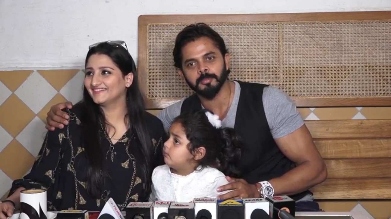 Bollywood Tadka, श्रीसंत इमेज, रोमिल चौधरी इमेज, पत्नी भुवनेश्वरी इमेज, सानविका इमेज, प्रेस कॉन्फ्रेंस इमेज