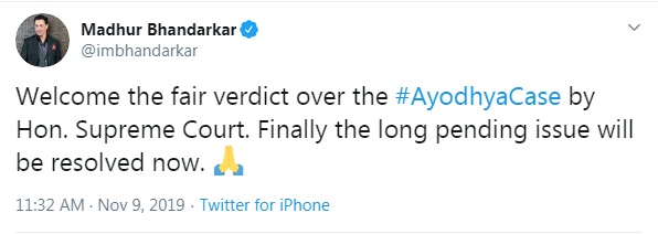 Bollywood Tadka, Bollywood On Ayodhya