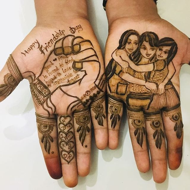 PunjabKesari, मेहंदी डिज़ाइन इमेज, फ्रेंडशिप डे मेहंदी डिज़ाइन इमेज, Mehndi Design Image