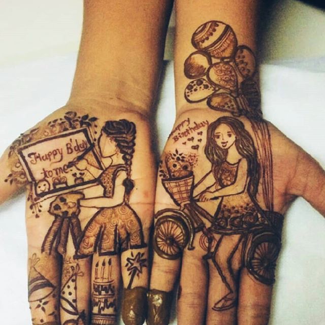PunjabKesari, मेहंदी डिज़ाइन इमेज, बर्थ-डे मेहंदी डिज़ाइन इमेज, Mehndi Design Image