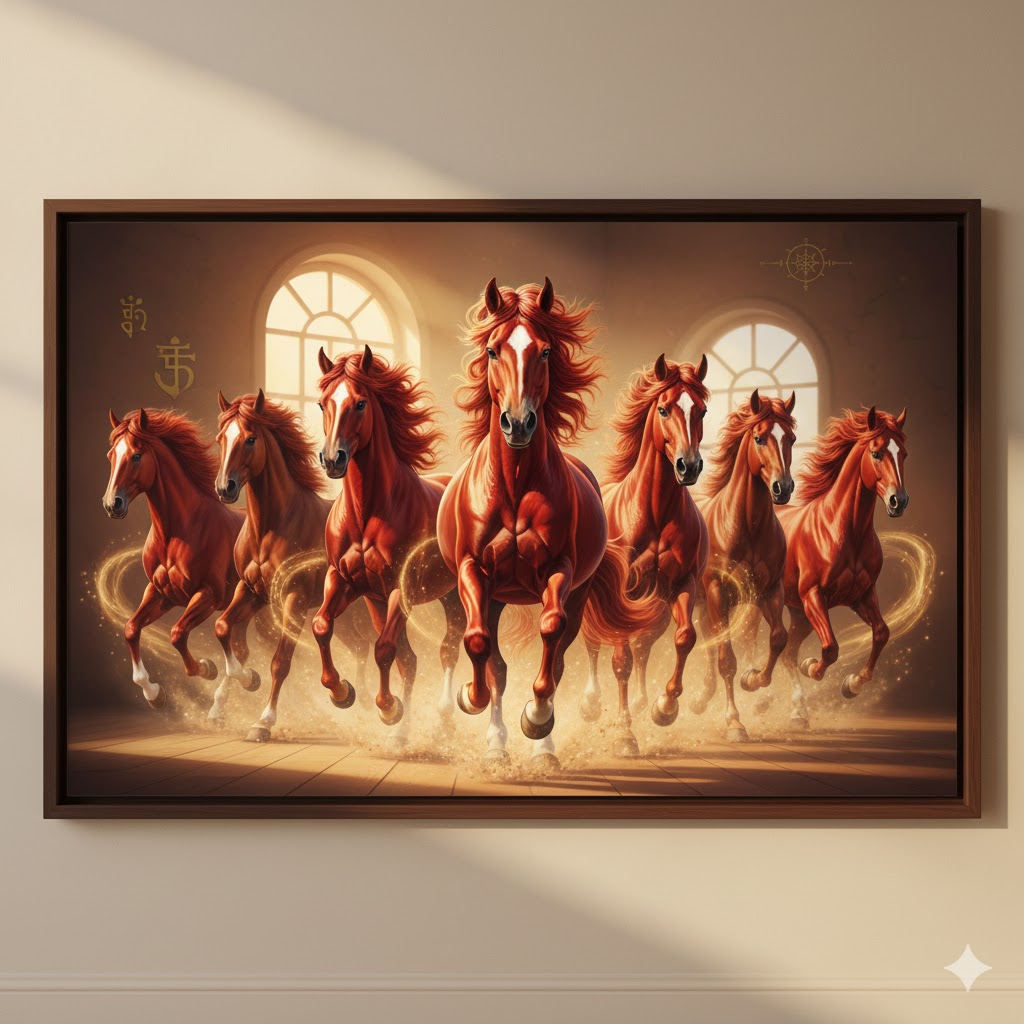 Red Running Horses Vastu
