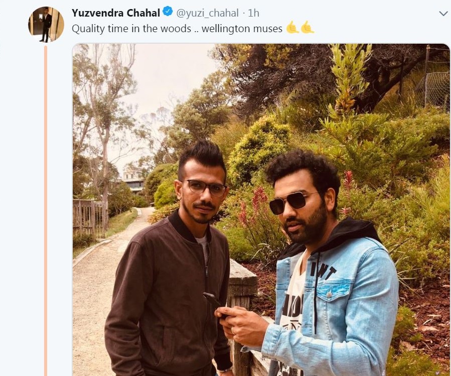 Chahal And Rohit Sharma