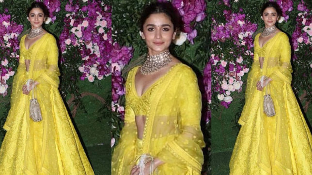 PunjabKesari, Alia Bhatt Yellow Lehenga, nari