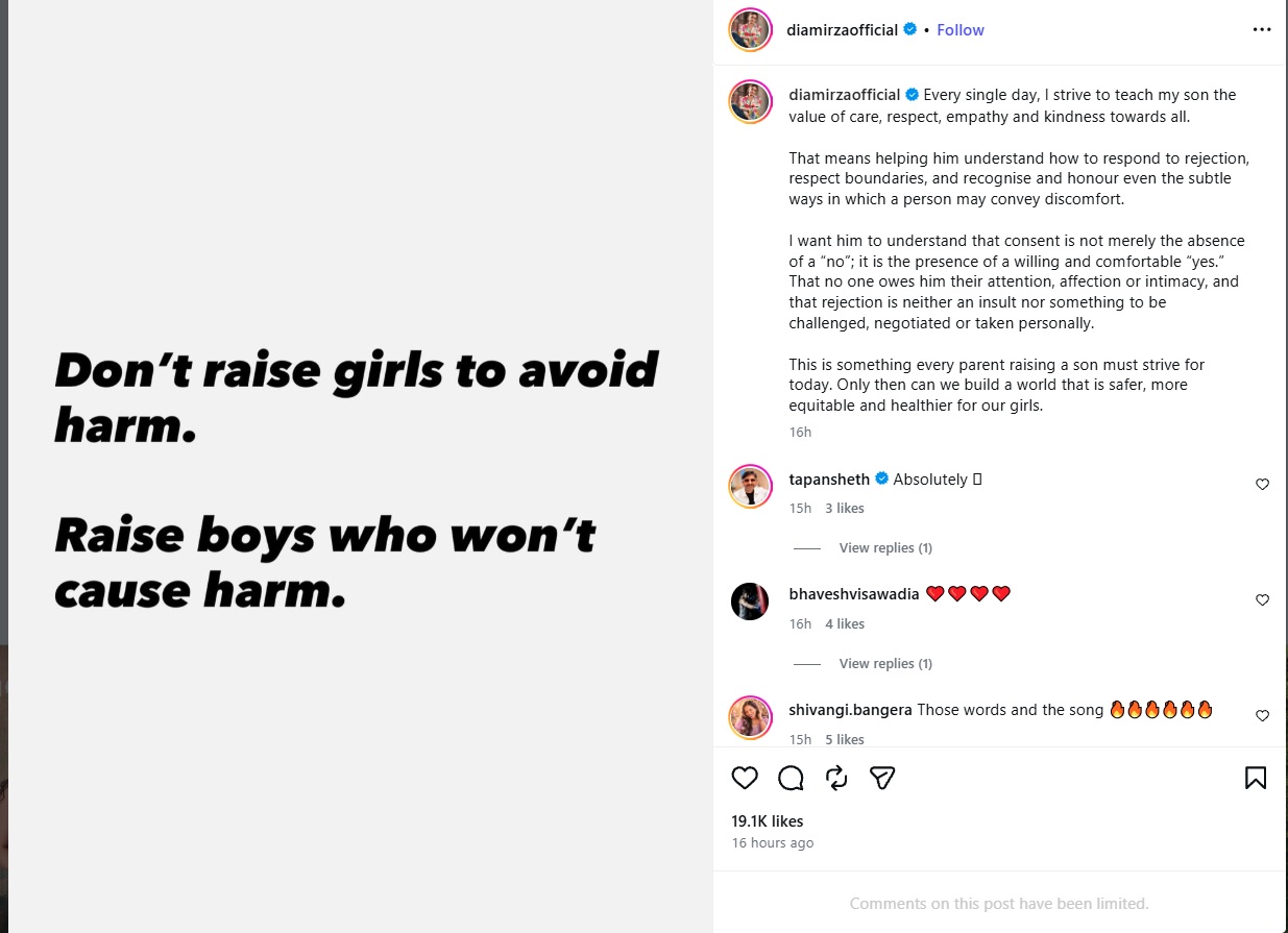 Dia Mirza Parenting