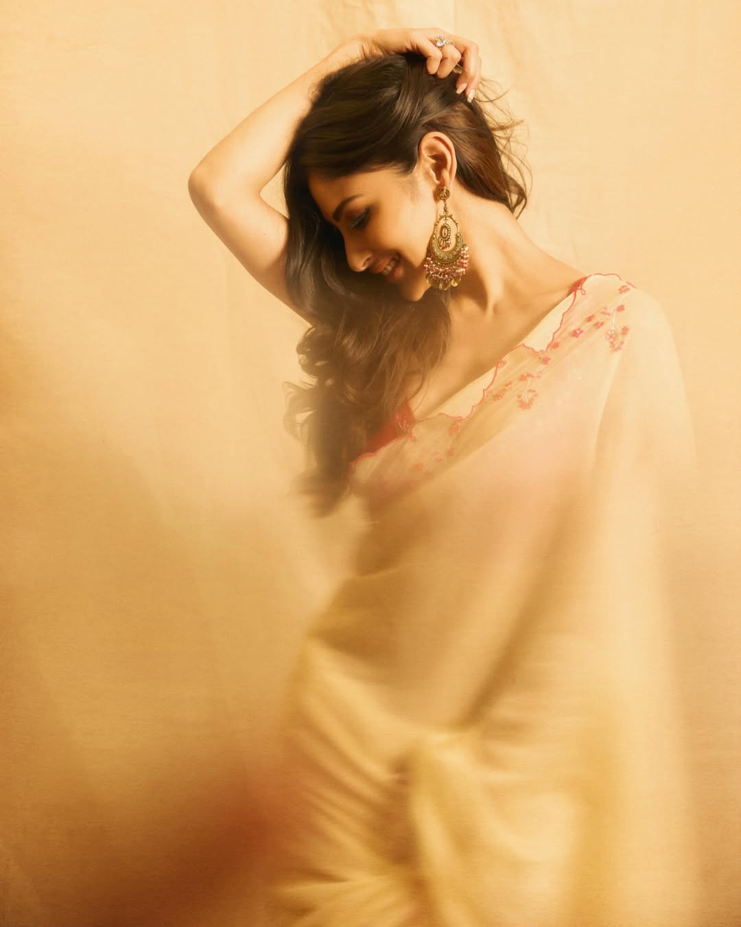 Mouni Roy Saree Look