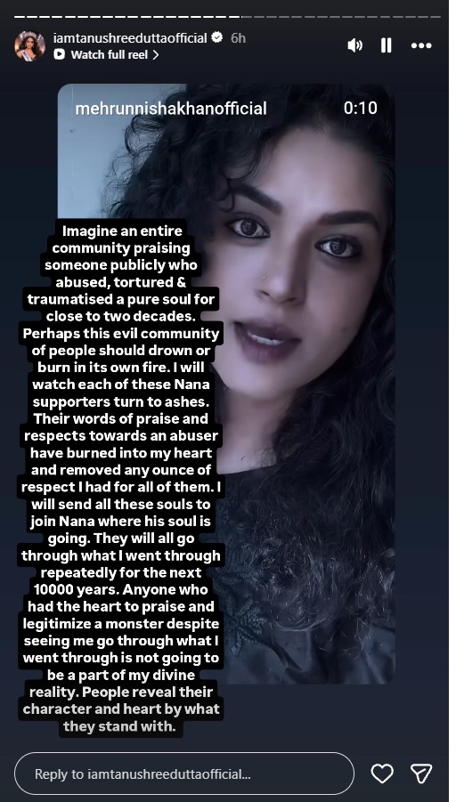 Tanushree Dutta on Nana Patekar