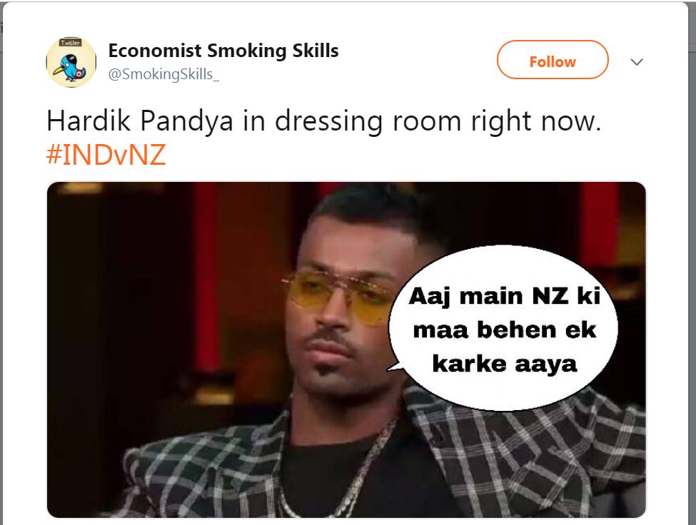 Hardik Pandya NZvIND