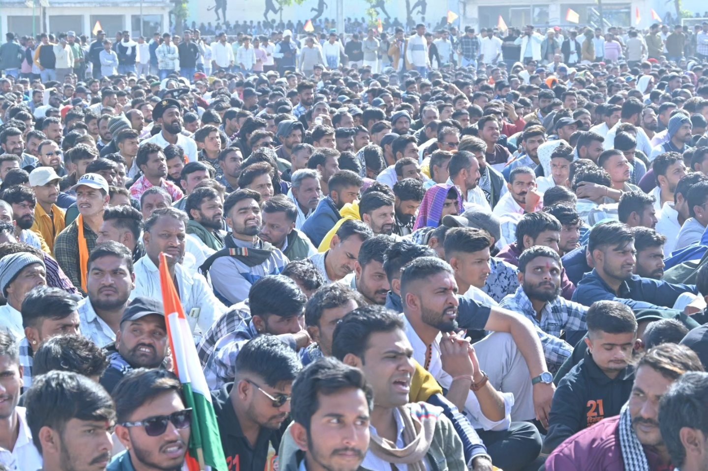 PunjabKesari,. Harda News, Karni Sena, JanKranti Andolan, Farmers Protest, Security Alert, Madhya Pradesh News, Law And Order, Nehru Stadium