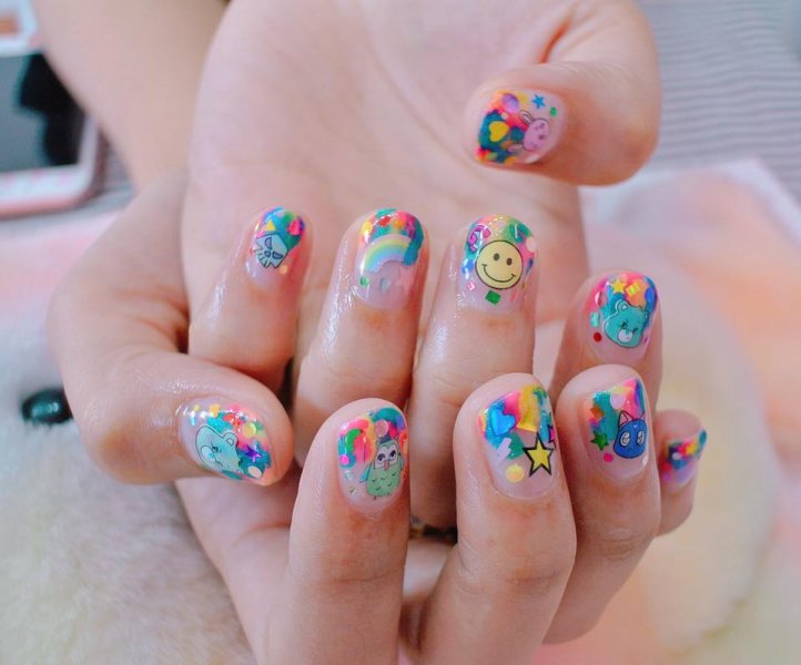 PunjabKesari, होली नेल आर्ट डिज़ाइन इमेज,Holi Nail Art Design Image