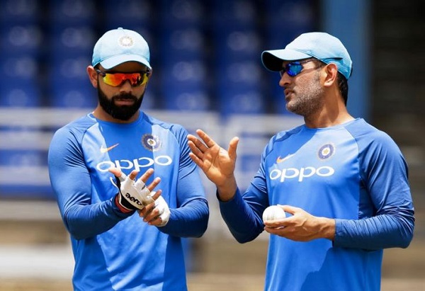 dhoni and kohli