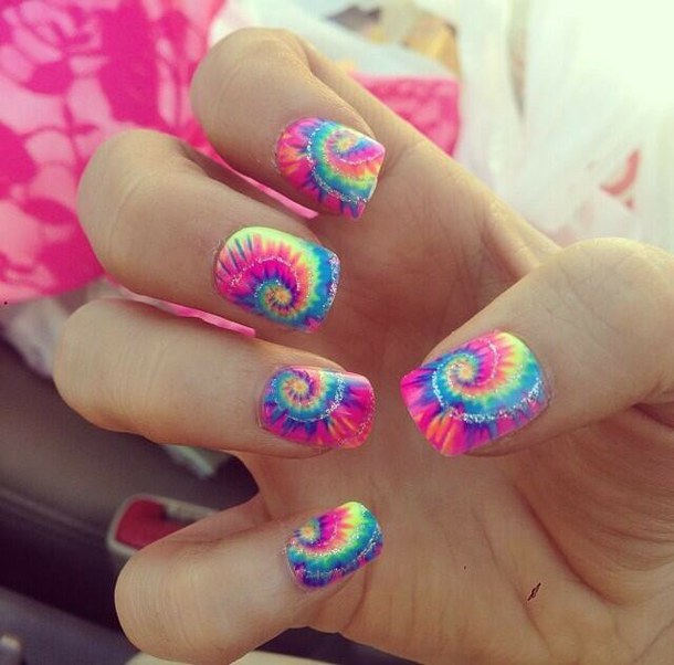PunjabKesari, होली नेल आर्ट डिज़ाइन इमेज,Holi Nail Art Design Image