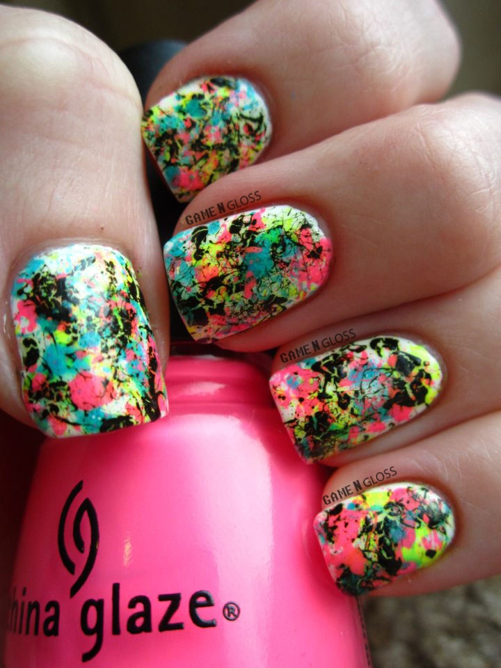 PunjabKesari, होली नेल आर्ट डिज़ाइन इमेज, Holi Nail Art Design Image