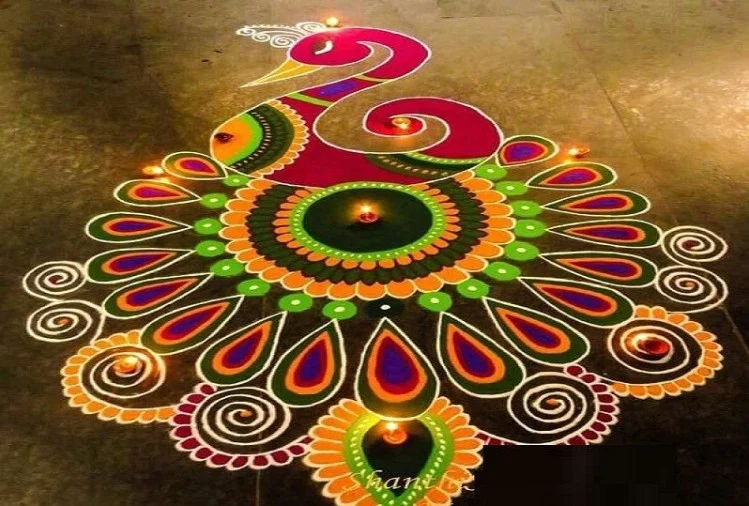 PunjabKesari, Diwali 2020, Rangoli, Diwali Rangoli, Diwali, Rangoli on Diwali, Diwali Rangoli According to vastu, vastu rangoli, tips for home lighting, rangoli design Vastu, Vastu Shastra, vastu Dosh, Vastu Gyan in hindi