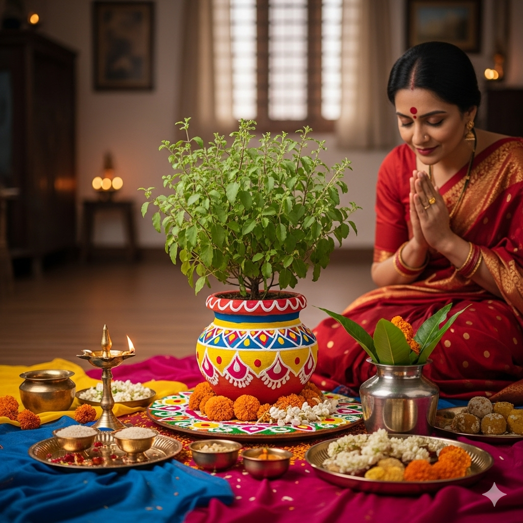PunjabKesari Tulsi Puja
