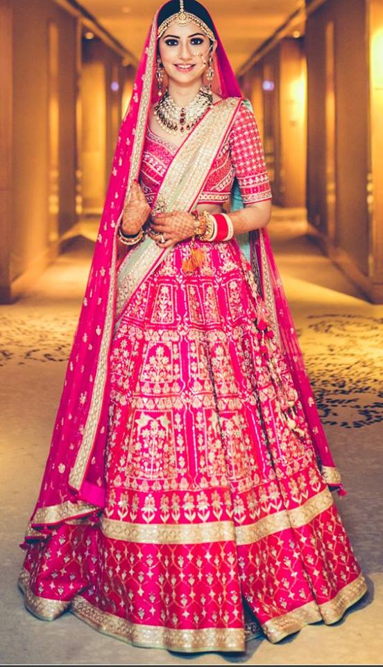 PunjabKesari, Pink Wedding Lehenga, Wedding, Different Shades Of Pink, Indian Bride, Fashion