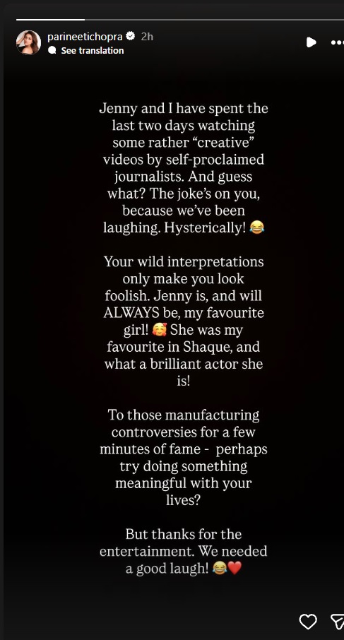 Parineeti Jennifer Controversy 