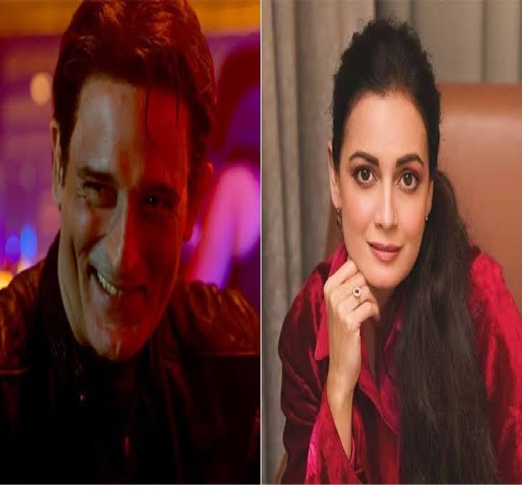 Dia Mirza and Akshaye Khanna shooting scene