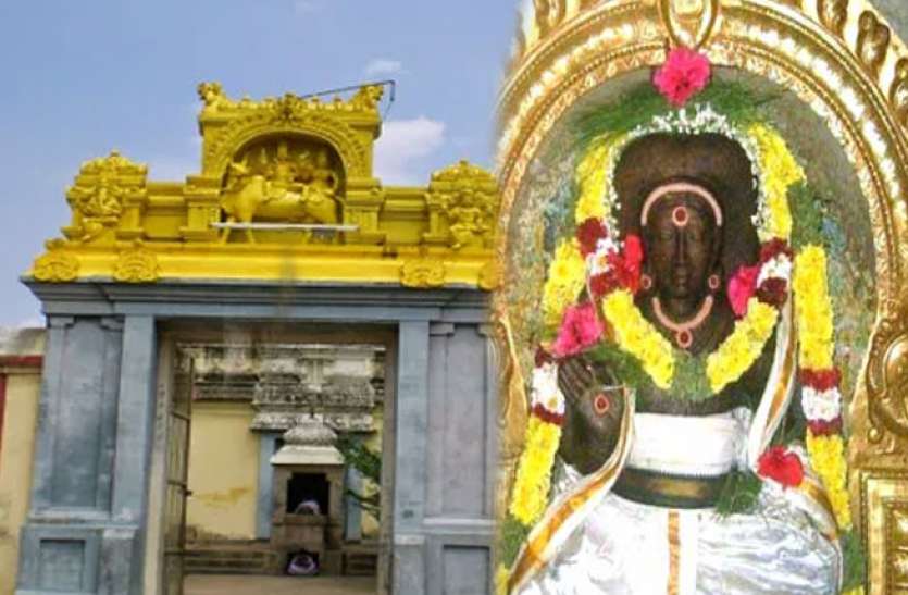 PunjabKesari, Adhi vinayaka temple, Tamil nadu, Tilatradan Puri, आदि विनायक मंदिर, नरमुखी प्रतिमा, Dharmik Sthal, Religious Place In India