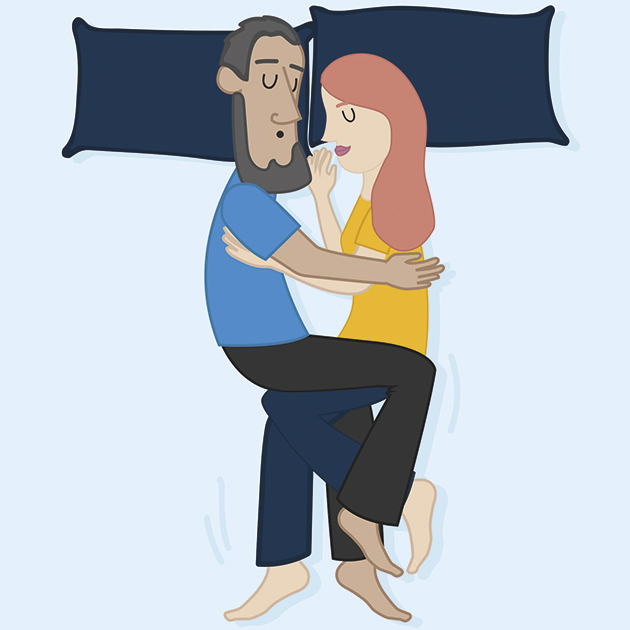 PunjabKesari, Nari, couple sleepin positions Image