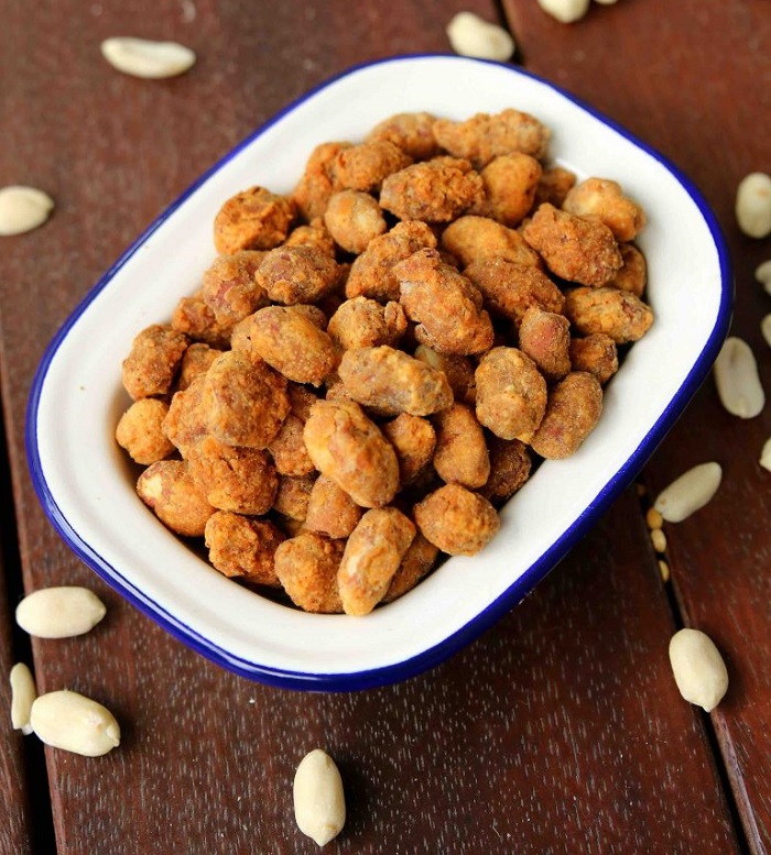 PunjabKesari, Fried Hung Curd Peanuts Image, Peanuts Recipe Image