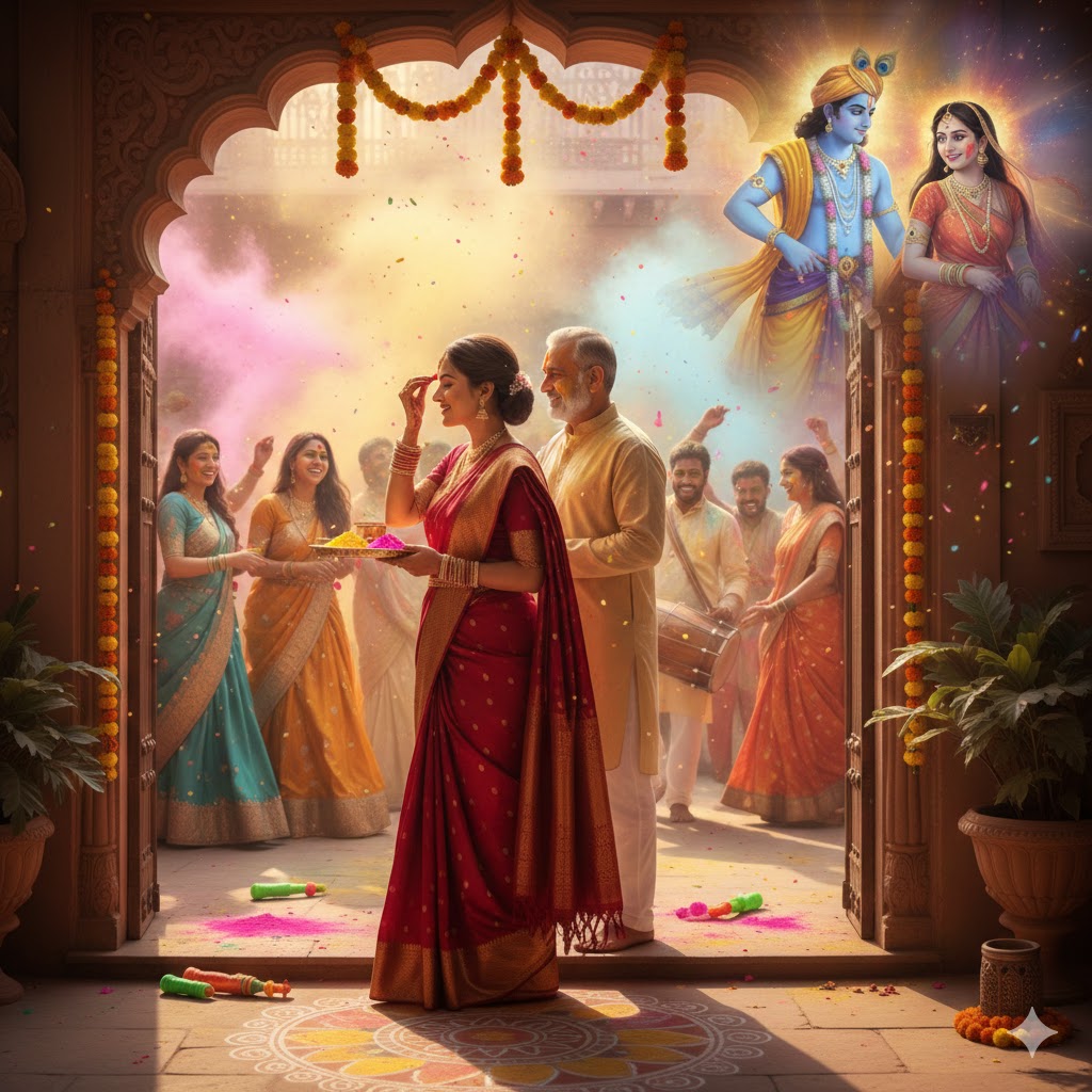 Why Brides Go to Parents House for First Holi 