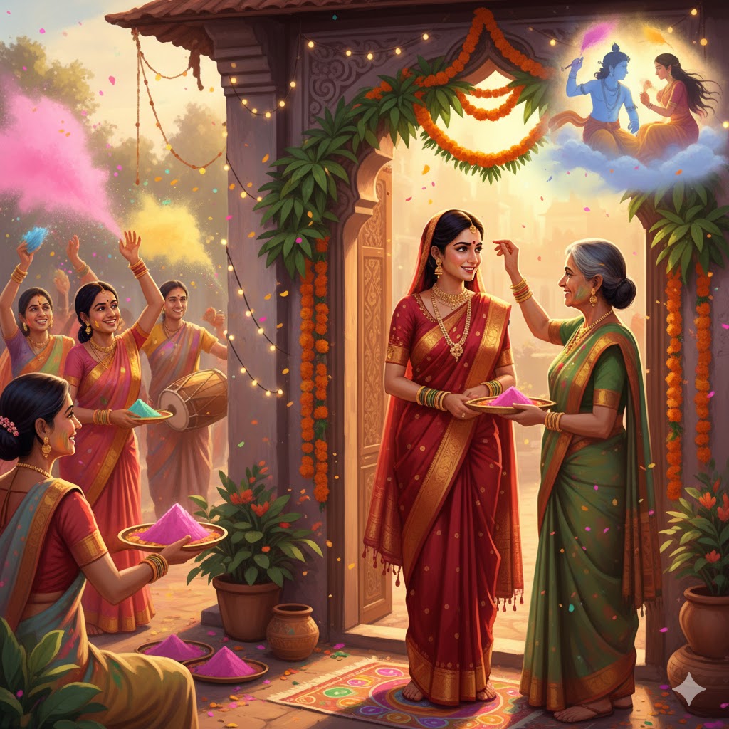 Why Brides Go to Parents House for First Holi 