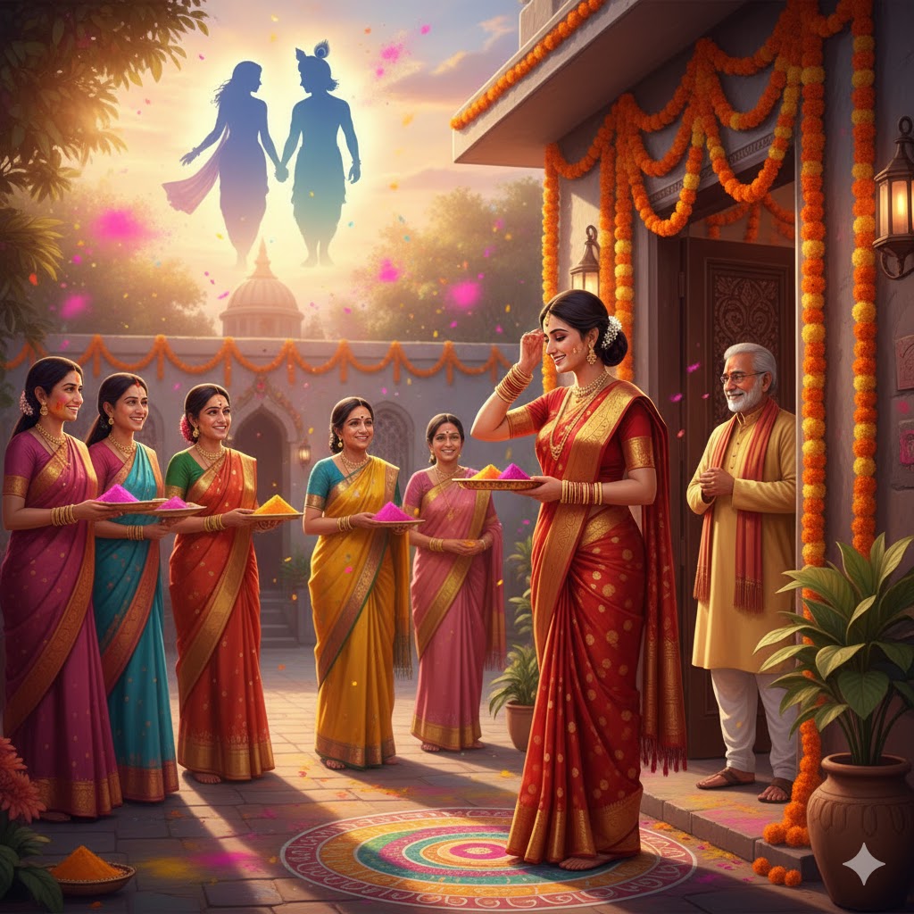 Why Brides Go to Parents House for First Holi 