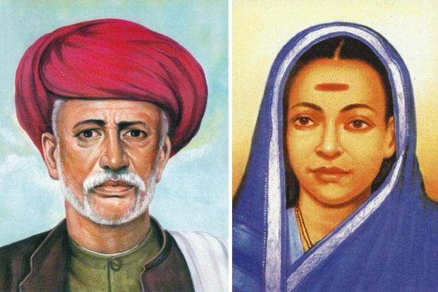 PunjabKesari, savitribai phule with husband image, सावित्रीबाई ज्‍योतिराव फुले इमेज 