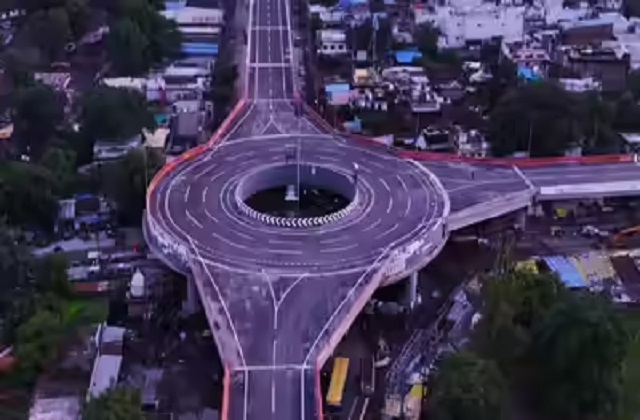 PunjabKesari, Madhya Pradesh News, Flyover, Jabalpur Flyover, Largest Flyover, CM Mohan Yadav, Union Minister Nitin Gadkari