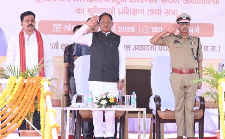 PunjabKesari, Chhattisgarh Police, Passing Out Parade, CM Vishnu Deo Sai, Police Academy Raipur, New Police Officers, Law Enforcement India, Police Training